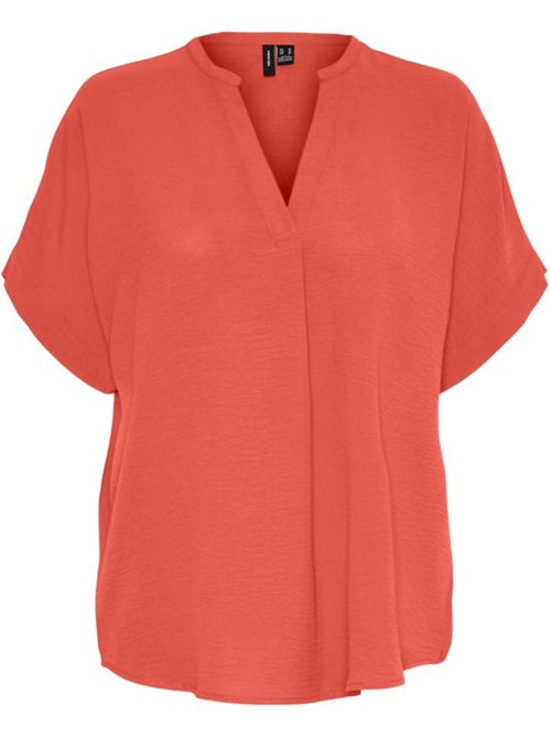 Blusa Laranja Vero Moda para Mulher - Kiabi Blusa Laranja Vero Moda para Mulher - Kiabi