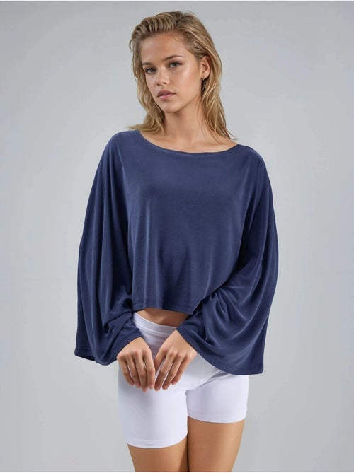 Blusa larga com decote barco busem - Kiabi