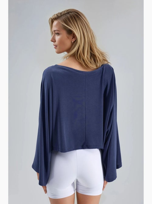 Blusa larga com decote barco busem - Kiabi