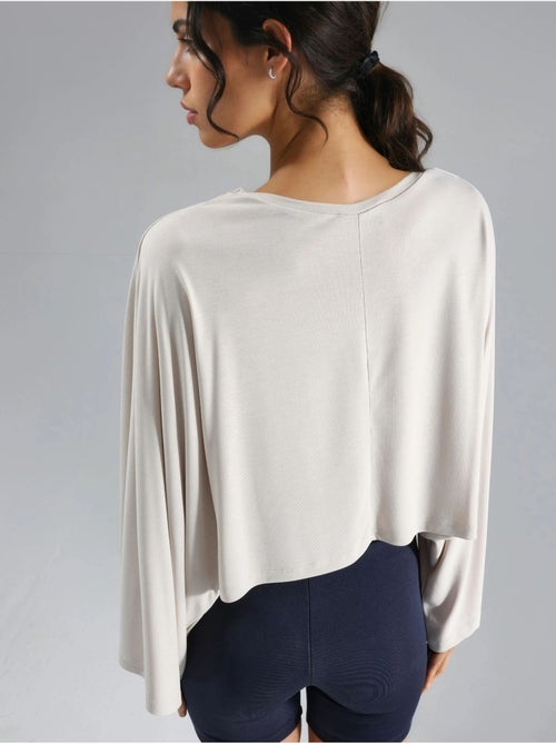 Blusa larga com decote barco busem - Kiabi