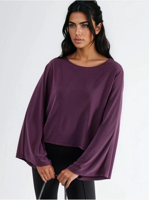 Blusa larga com decote barco busem - Kiabi