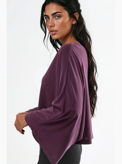Blusa larga com decote barco busem - Kiabi