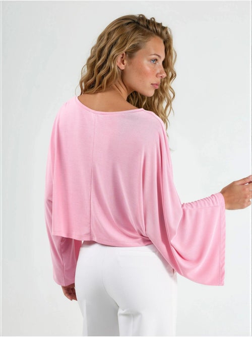Blusa larga com decote barco busem - Kiabi