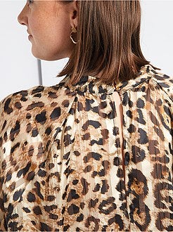 Blusa 'leopardo' - Kiabi
