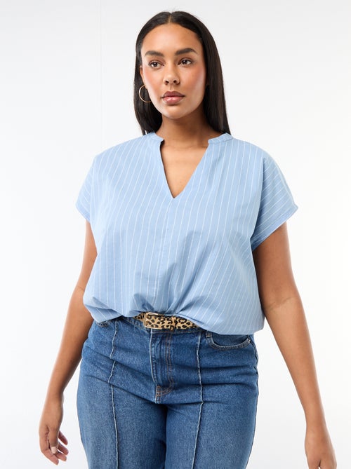 Blusa leve de manga curta - Kiabi