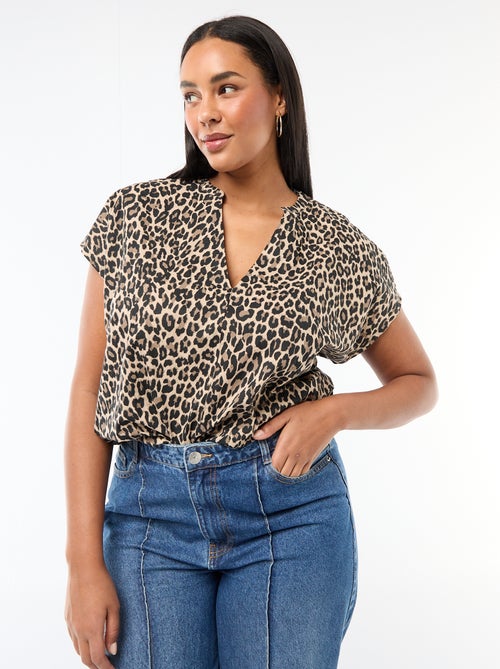 Blusa leve de manga curta - Kiabi