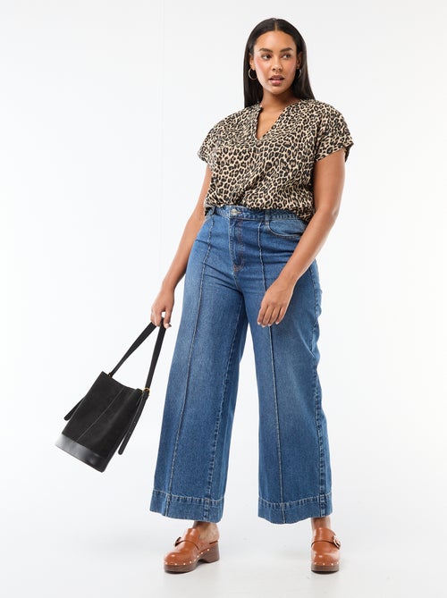 Blusa leve de manga curta - Kiabi