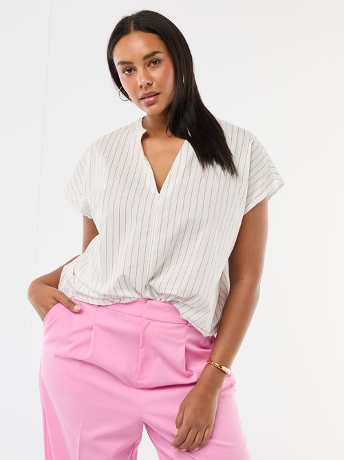 Blusa leve de manga curta - Kiabi