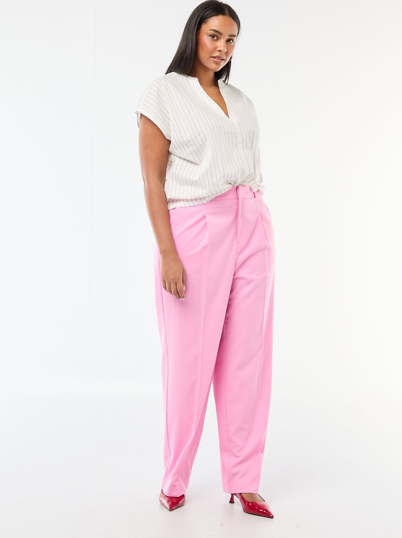 Blusa leve de manga curta Branco - Kiabi