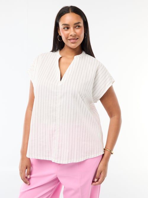 Blusa leve de manga curta - Kiabi