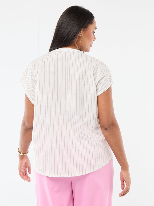 Blusa leve de manga curta - Kiabi