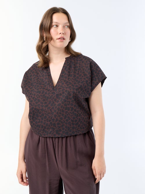 Blusa leve de manga curta - Kiabi