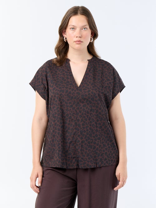 Blusa leve de manga curta - Kiabi