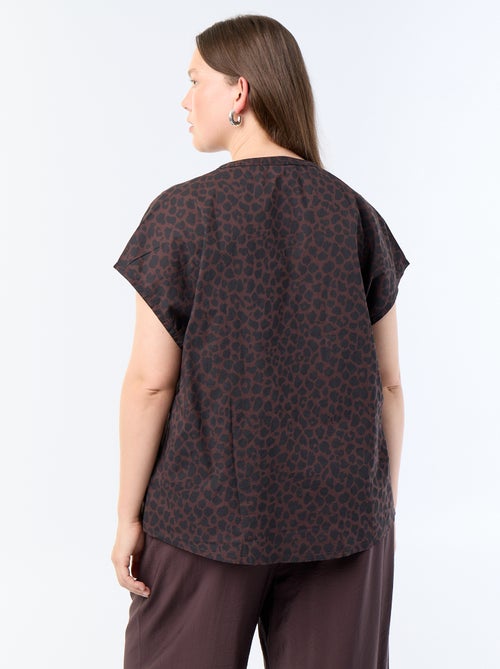 Blusa leve de manga curta - Kiabi