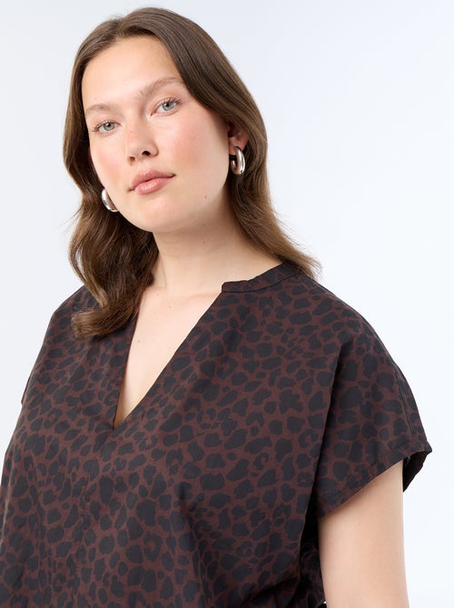 Blusa leve de manga curta - Kiabi