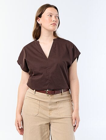 Blusa leve de manga curta