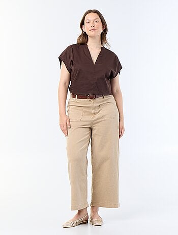 Blusa leve de manga curta
