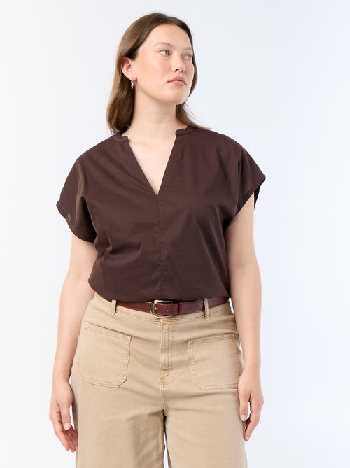 Blusa leve de manga curta - Kiabi