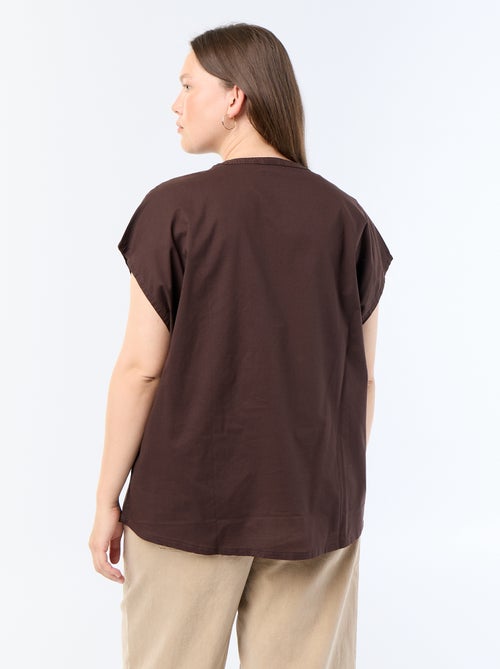 Blusa leve de manga curta - Kiabi