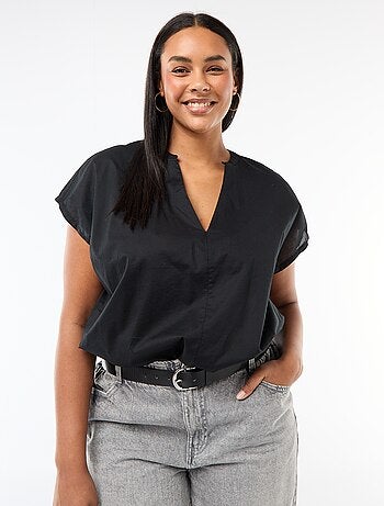 Blusa leve de manga curta