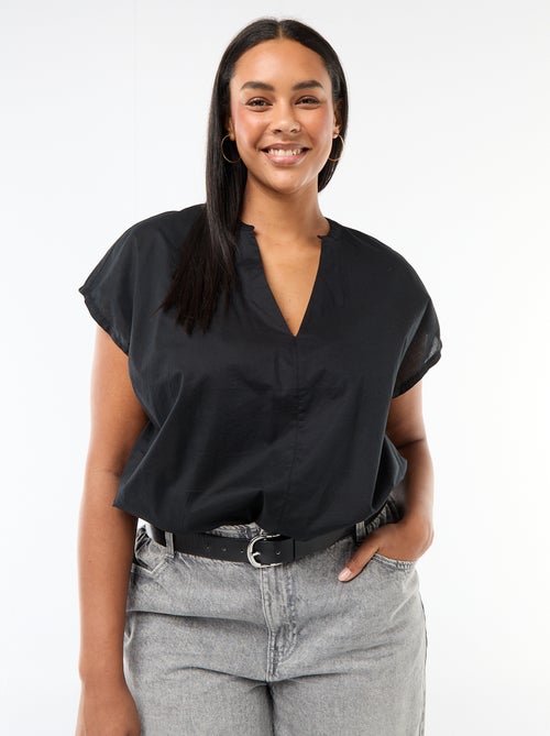 Blusa leve de manga curta - Kiabi