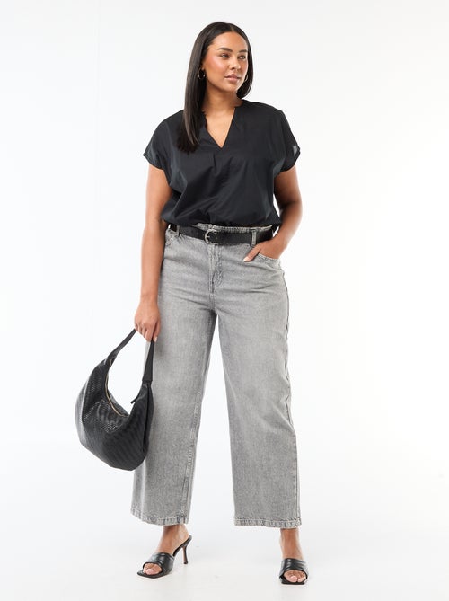 Blusa leve de manga curta - Kiabi