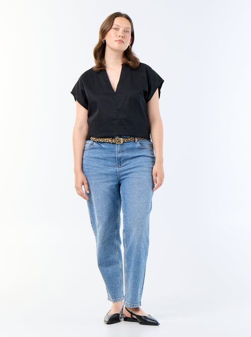Blusa leve de manga curta - Kiabi