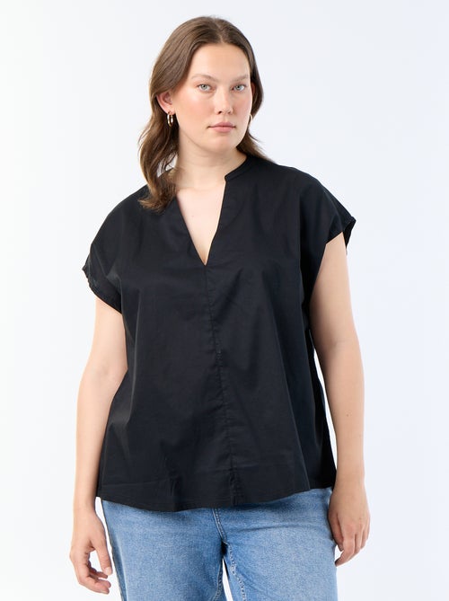 Blusa leve de manga curta - Kiabi