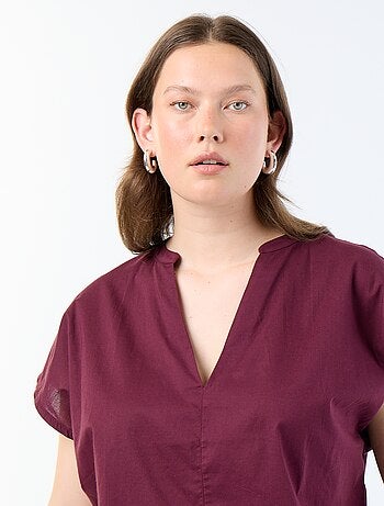 Blusa leve de manga curta