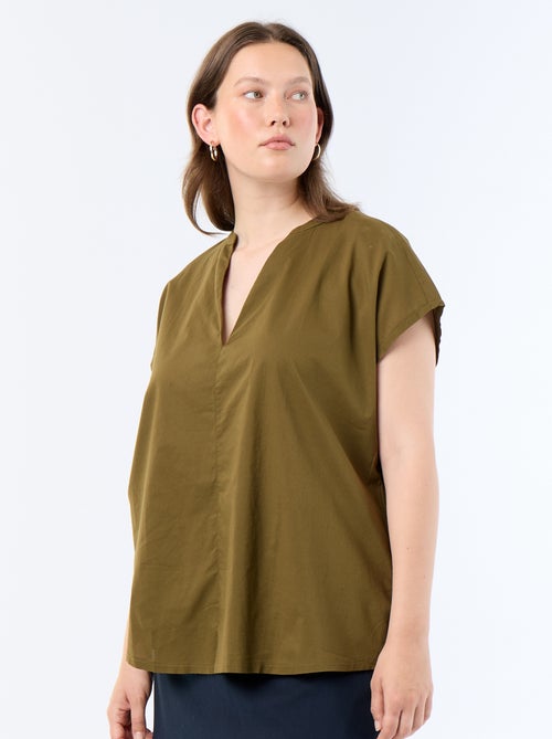 Blusa leve de manga curta - Kiabi