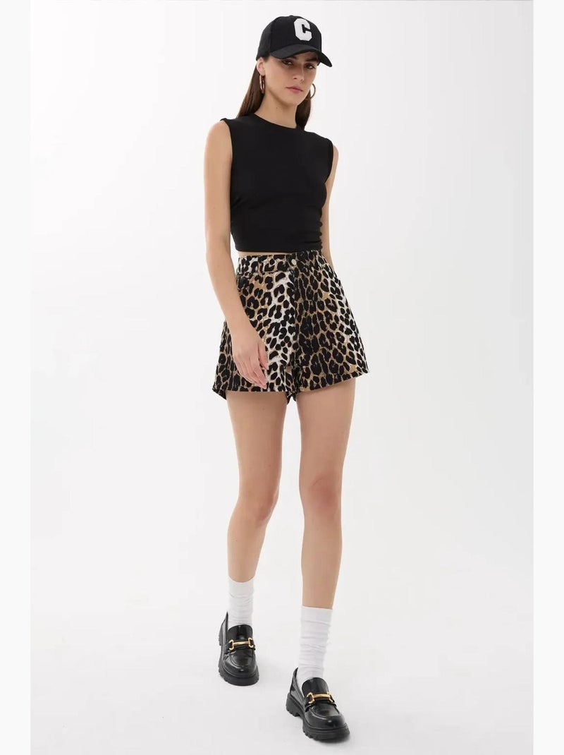 Blusa lisa com detalhes franzidos hiccup Preto - Kiabi