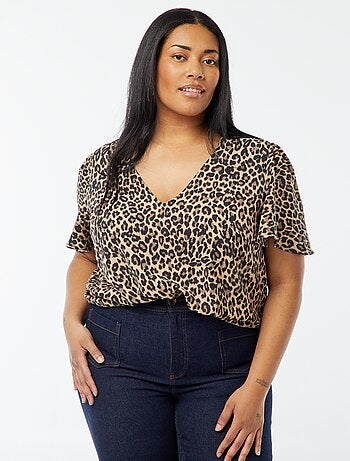 Blusa lisa de manga curta