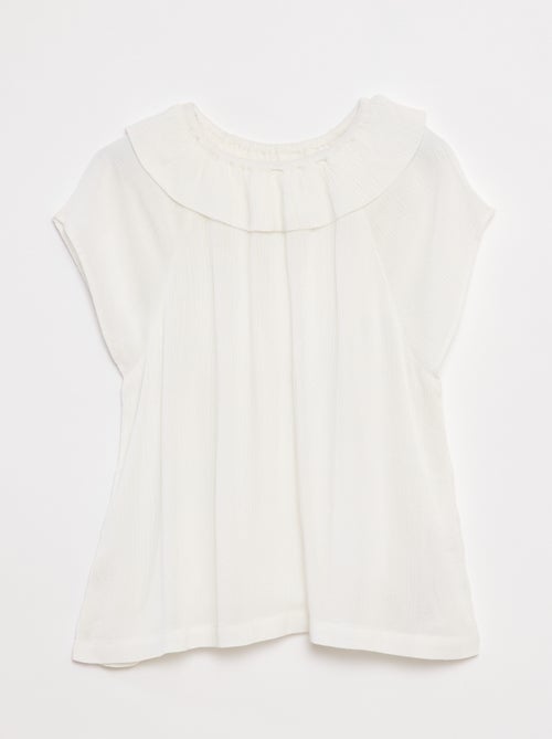 Blusa lisa leve e sem mangas - Kiabi