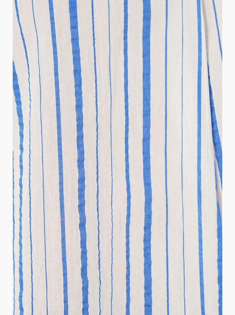 Blusa listrada decote em v bdart Azul-safira - Kiabi