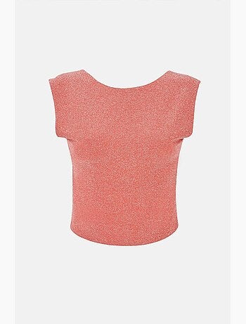 Blusa lurex aberta nas costas hiccup