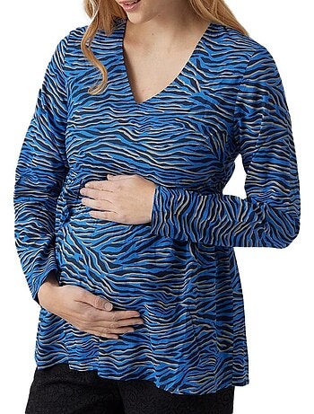 Blusa Mamalicious Costa Azul/Preta para Mulher