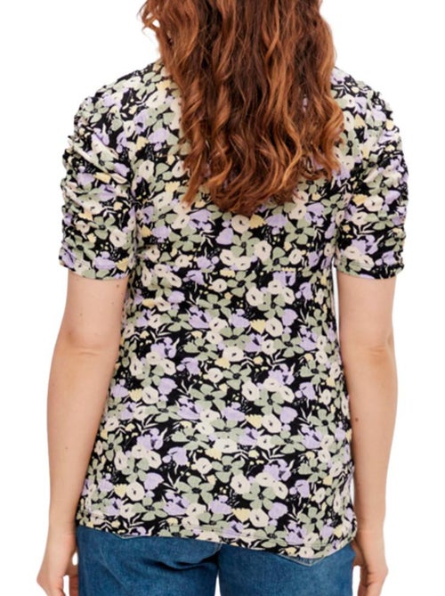Blusa Mamalicious Janice para Mulher, Violeta/Preta/Amarela - Kiabi Blusa Mamalicious Janice para Mulher, Violeta/Preta/Amarela - Kiabi