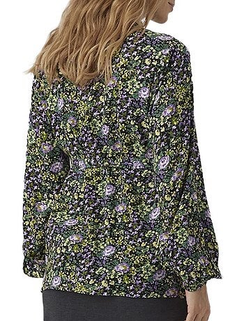 Blusa Mamalicious Lia para Mulher - Preto/Amarelo