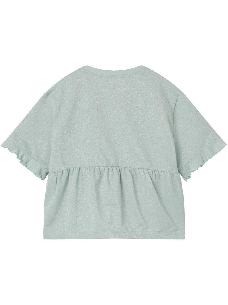 Blusa Menina Name It Friana Azul/Verde Verde - Kiabi