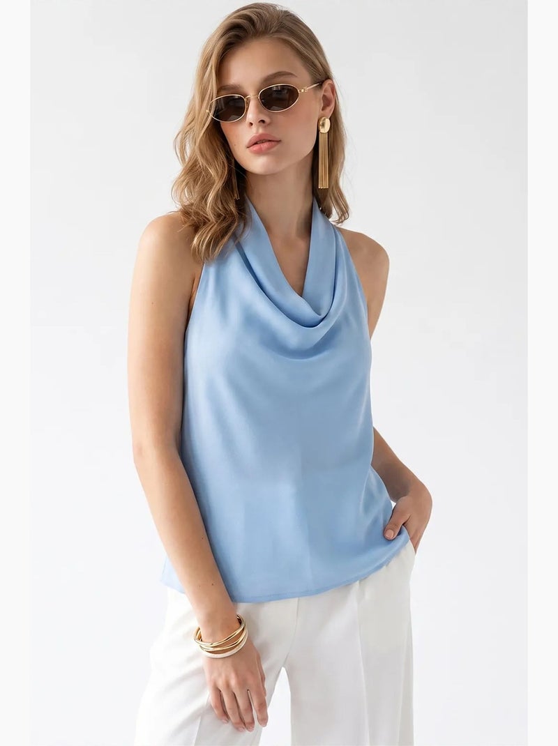 Blusa mixray Azul-céu - Kiabi