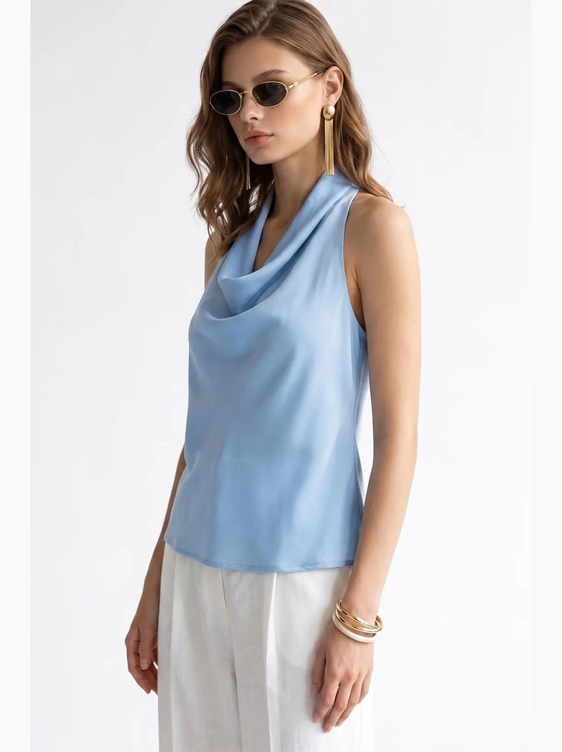 Blusa mixray Azul-céu - Kiabi