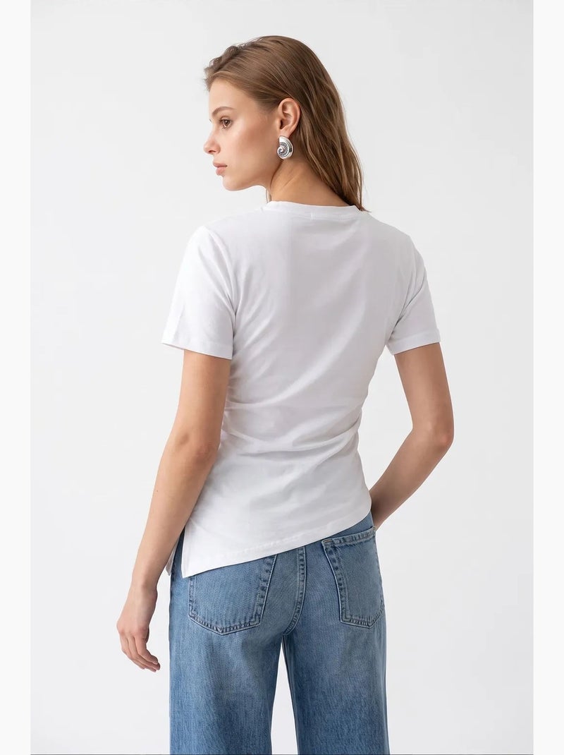 Blusa mixray Branco - Kiabi