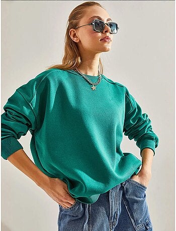 Blusa oversize escovada de três fios lucci