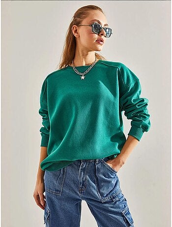 Blusa oversize escovada de três fios lucci