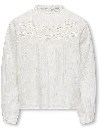 Blusa para Menina Kogrhea Écru Kids ONLY