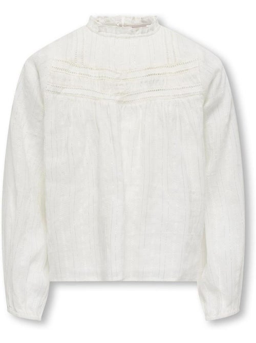 Blusa para menina kogrhea écru kids only - Kiabi Blusa para menina kogrhea écru kids only - Kiabi