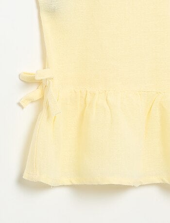 Blusa peplum com laços fantasia