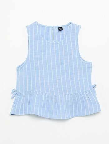 Blusa peplum com laços fantasia