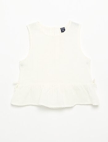 Blusa peplum com laços fantasia