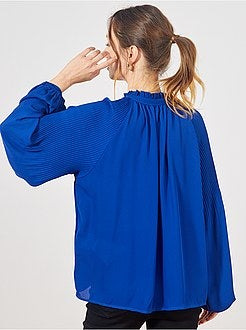 Blusa plissada - Kiabi